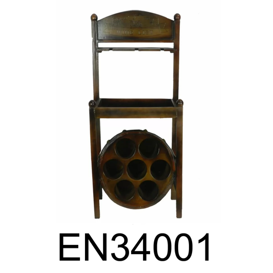 Clintonville Tabletop Wine Bottle Rack in Brown