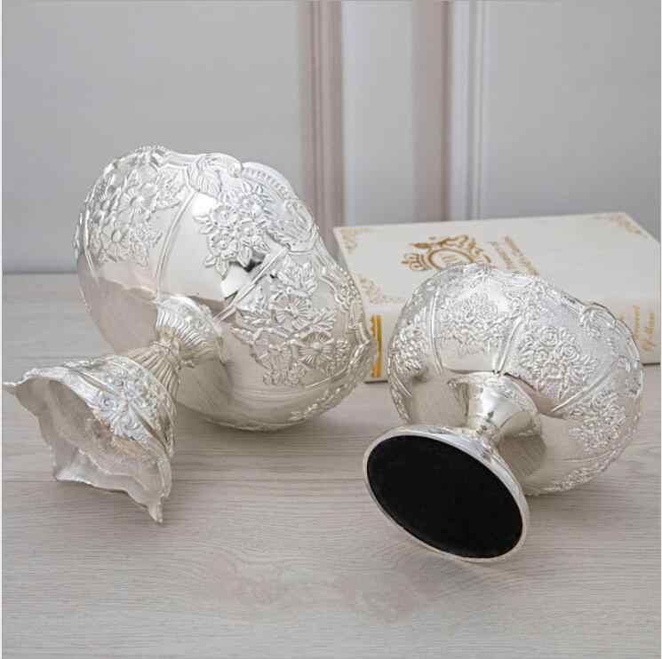 Small Silver Plated Metal Fruit Bowl