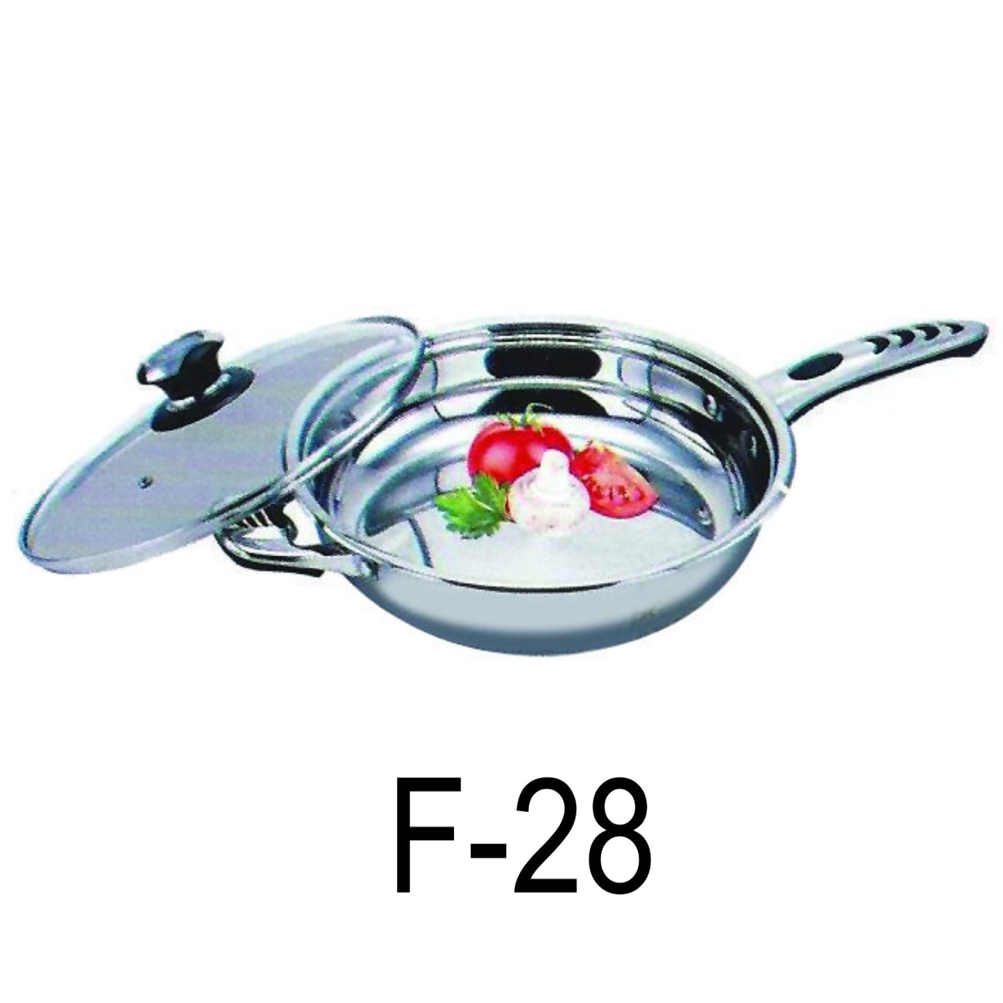 28cm Stainless Steel 18/10 Induction Frying Pan