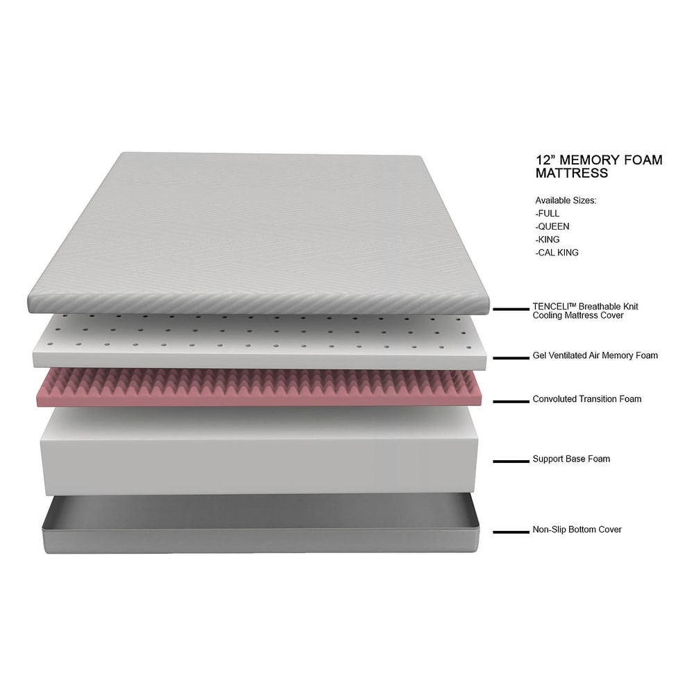 Full Size Delphinium Memory Foam Mattress