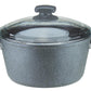 24cm Black Granite Coating Aluminum Deep Pot
