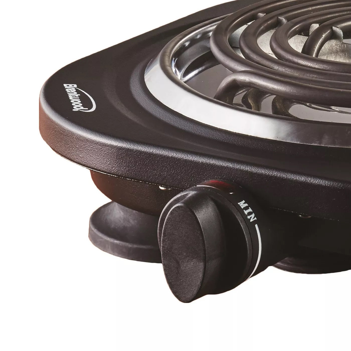 Brentwood Black Single Electric Burner Countertop Range Spiral Coil