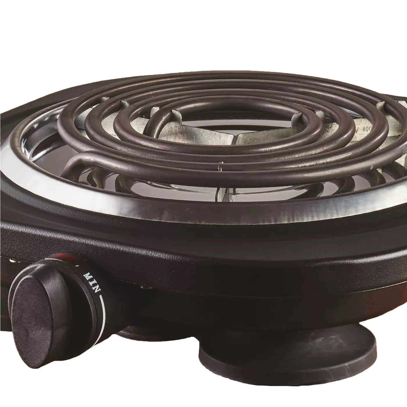 Brentwood Black Single Electric Burner Countertop Range Spiral Coil