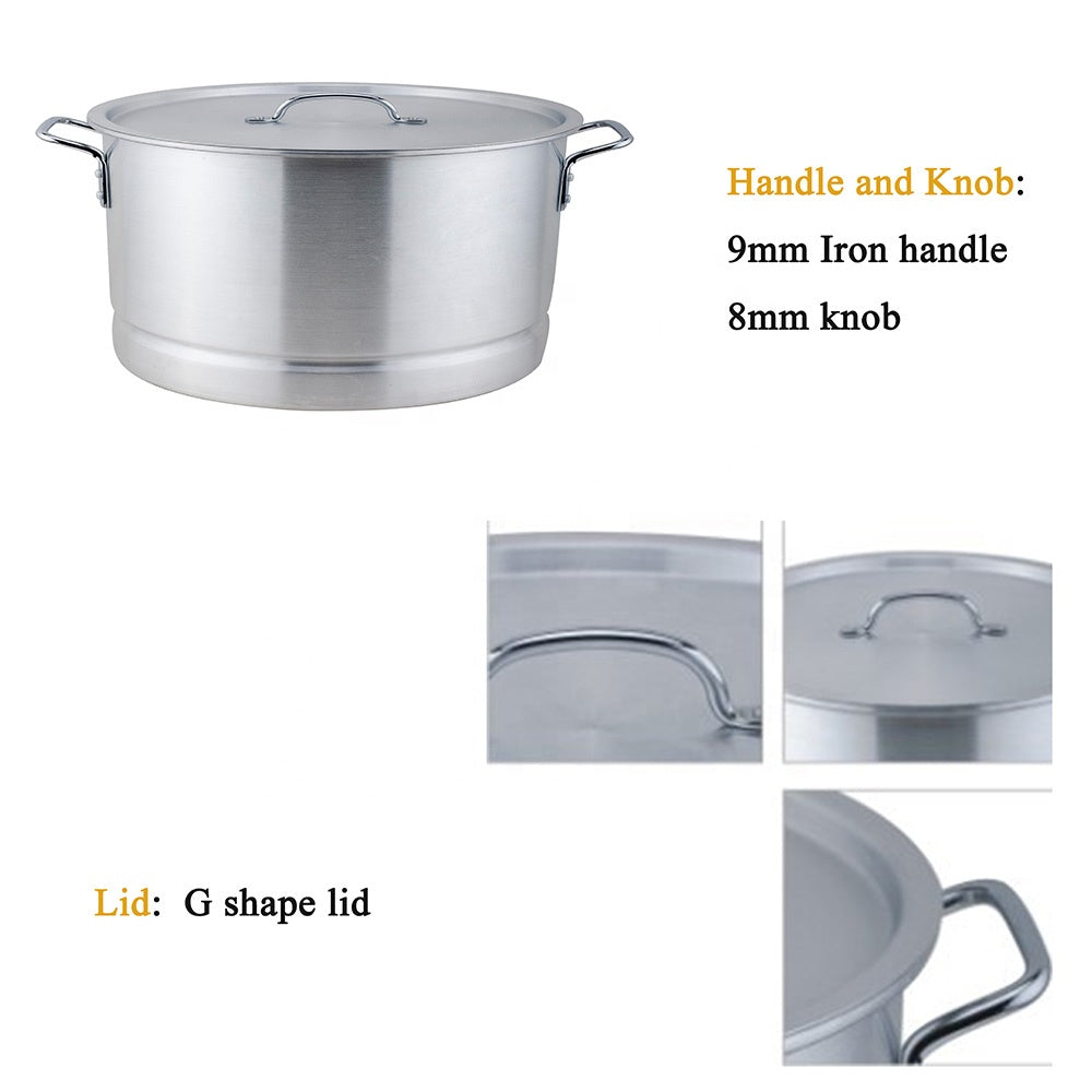 12 PC Big Size Tamales Aluminum Stock Pot Set With Steamer Rack