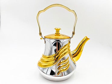 1.1L Classy Tea Kettle With Wavy Gold Design