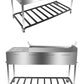 51" Stainless Steel Taco Carts With 3 Food Warmers
