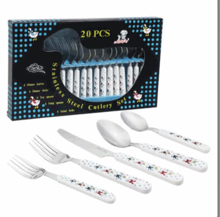 20 Pcs Stainless Steel Cutlery Set.