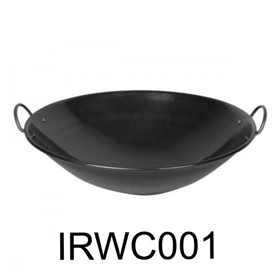 19" Thunder Group Iron Wok