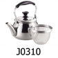 1.6 L Stainless Steel Tea Kettle With Tea Strainer