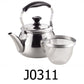 3 L Stainless Steel Tea Kettle With Tea Strainer