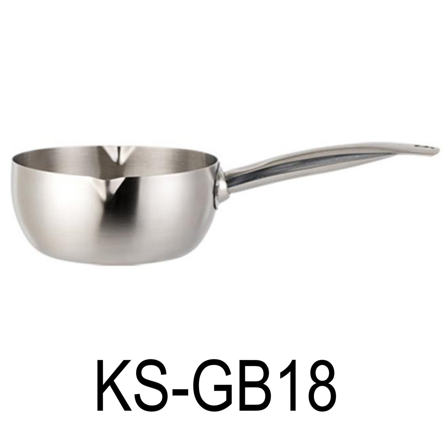 18cm Non-Stick Flat Bottom Saucepan With 2 Spouts (1 PC)