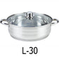 10 QT Stainless Steel 18/10 Induction Low Pot