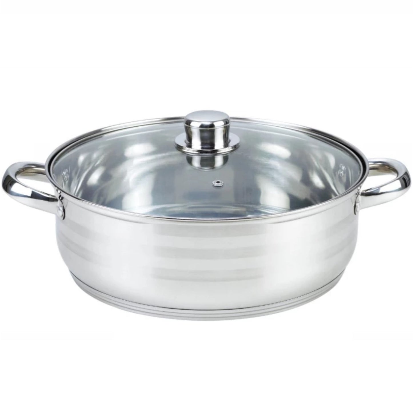 12 QT Stainless Steel 18/10 Induction Low Pot