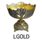Large Gold Plated Metal Fruit Bowl