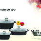 12 PC Marble Stone Non-stick Coating Cookware