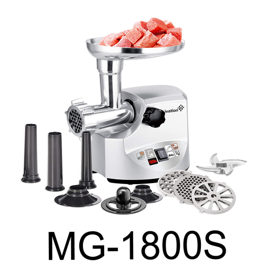 Brentwood 1800W Heavy Duty Meat Grinder & Sausage Stuffer