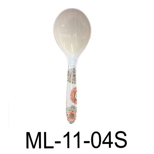 9" Basic multi-color Pattern Soup Spoon