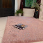 Rose Silver Soft Cozy Fuzzy Faux Fur Area Rug / Carpet
