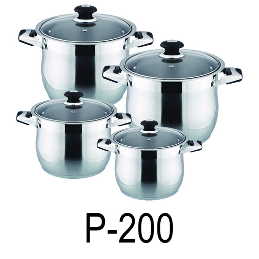 8 PC Stainless Steel Cookware Set