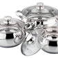 6 PC Stainless Steel 18/10 Induction Cookware Set