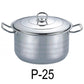 25 QT Stainless Steel 18/10 Induction Stock Pot