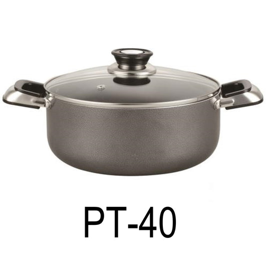 40 QT Non-stick Stockpot with Glass Lid