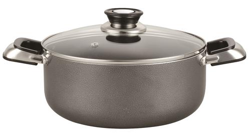 Alpine Cuisine 10 Quart Non-stick Stock Pot with Tempered Glass Lid an