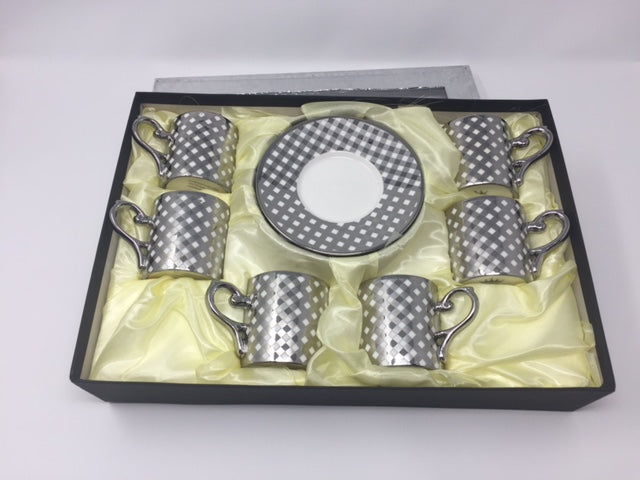 12 PC Classic Coffee/ Tea/ Espresso Cups & Saucers