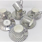 12 PC Classic Coffee/ Tea/ Espresso Cups & Saucers