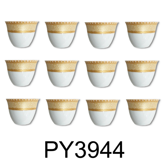 12 PC Royal Gold Tea Cup