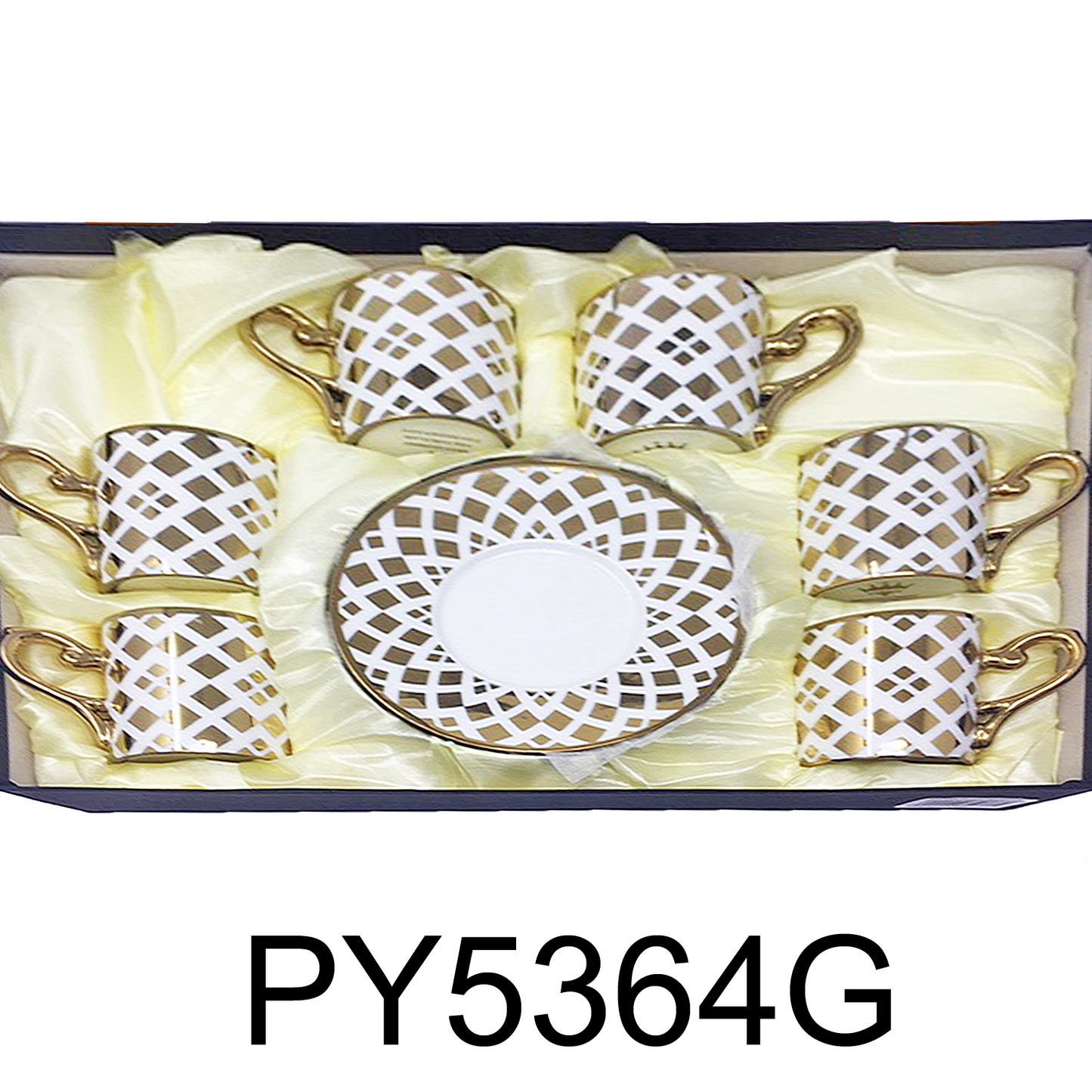 12 PC Classic Coffee/ Tea/ Espresso Cups & Saucers