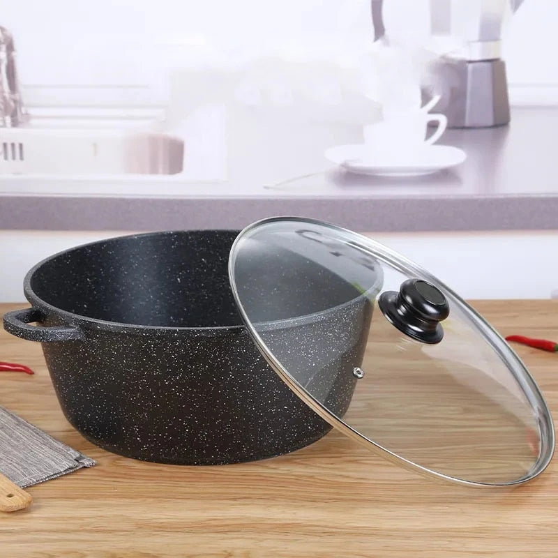 24cm Marble Dutch Oven Non-Stick High Quality