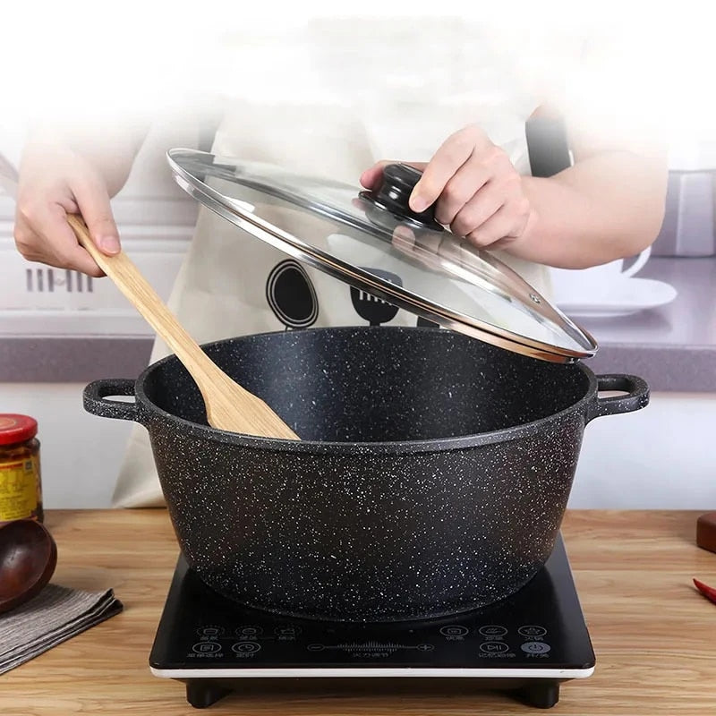 24cm Marble Dutch Oven Non-Stick High Quality