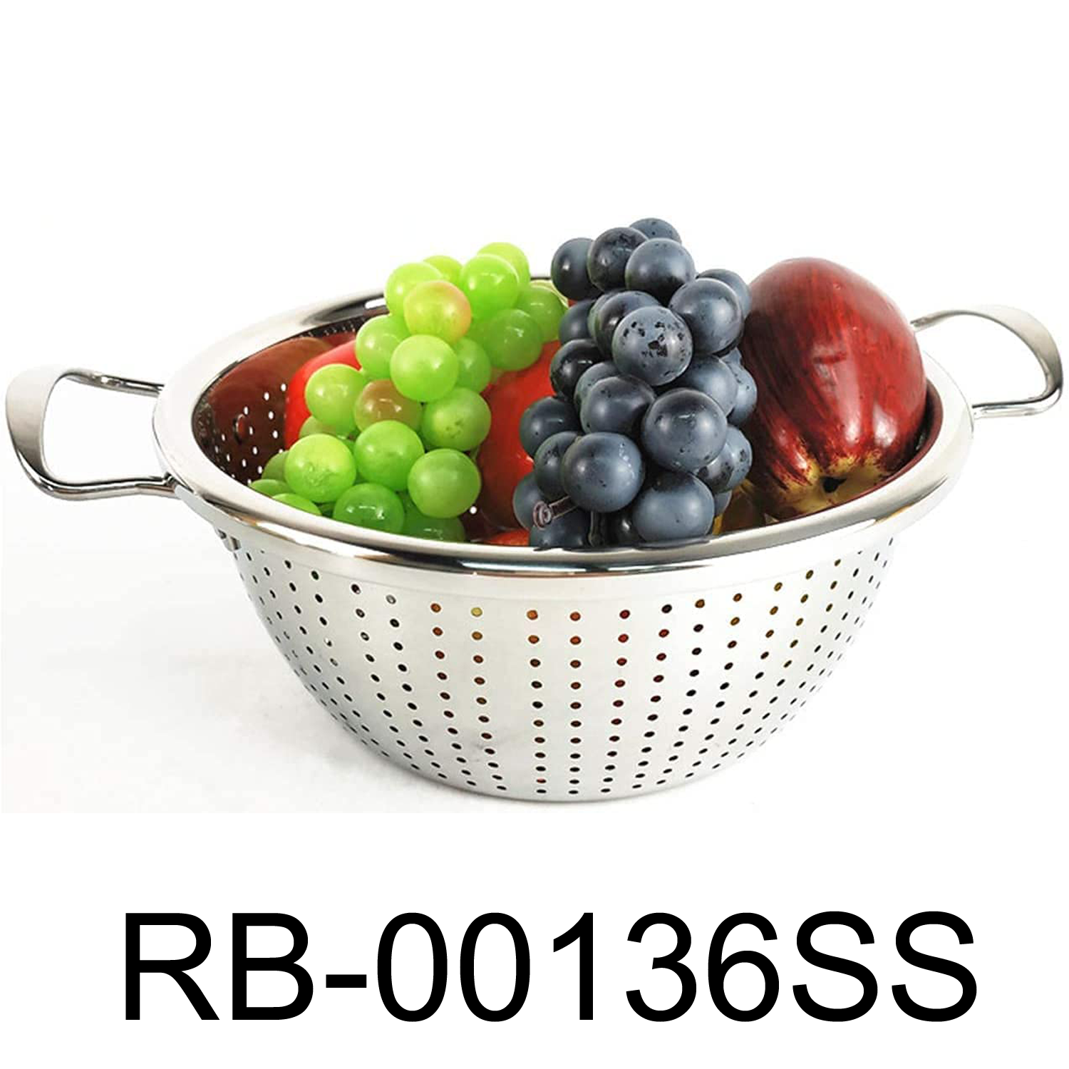 36cm Stainless Steel Colander with Handles – R & B Import