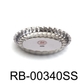 40cm Stainless Steel Round Plate - Food Serving Tray