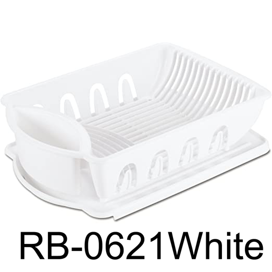 Wholesale 2pc Large Sterilite Dish Drainer - White