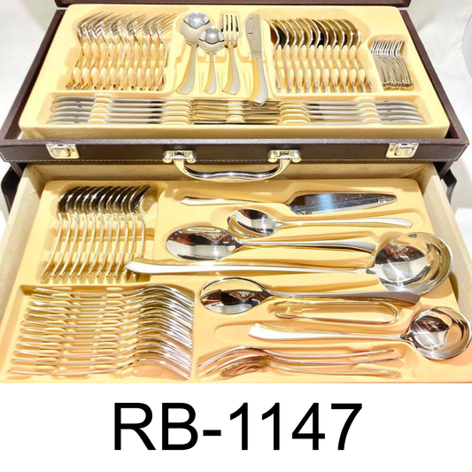 86 PC Silver Turkey Cutlery Set
