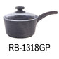 18cm Black Granite Coating Aluminum Sauce Pan