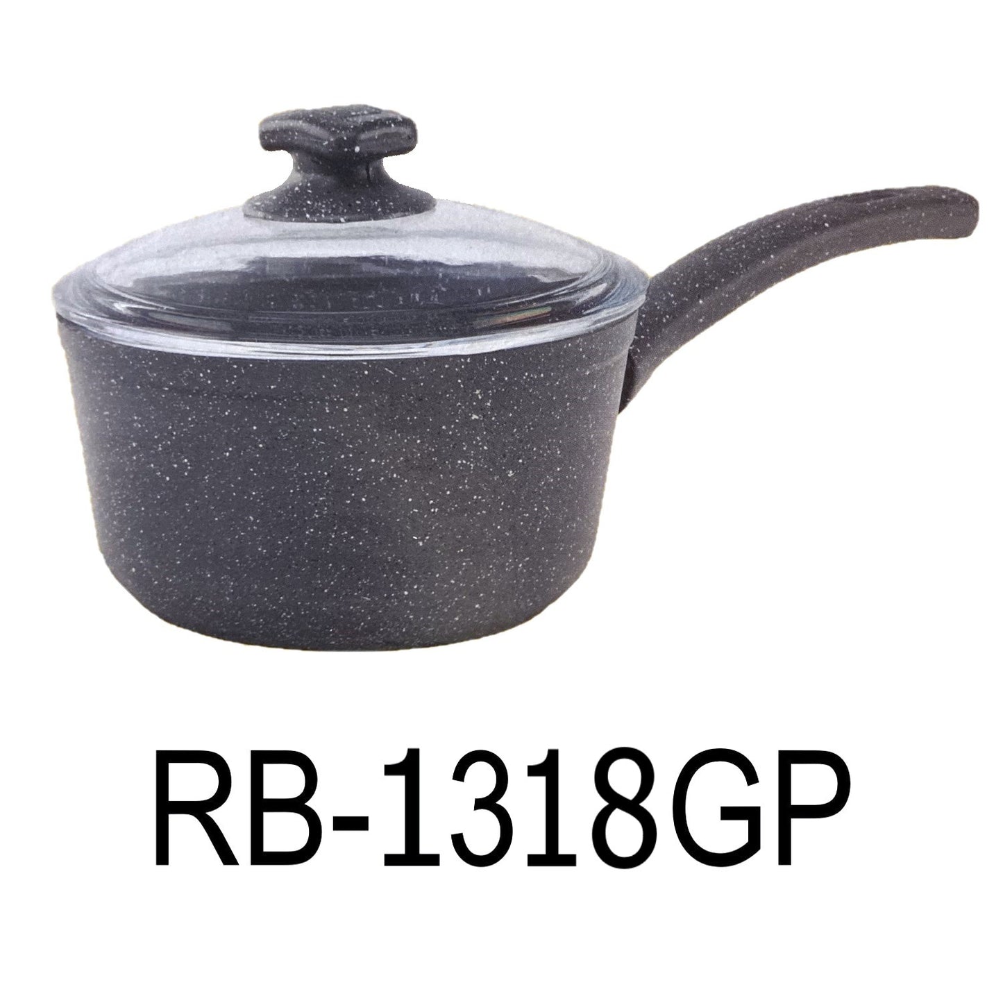 18cm Black Granite Coating Aluminum Sauce Pan