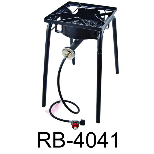 Tall Single Burner Gas Stove With Twisted Leg