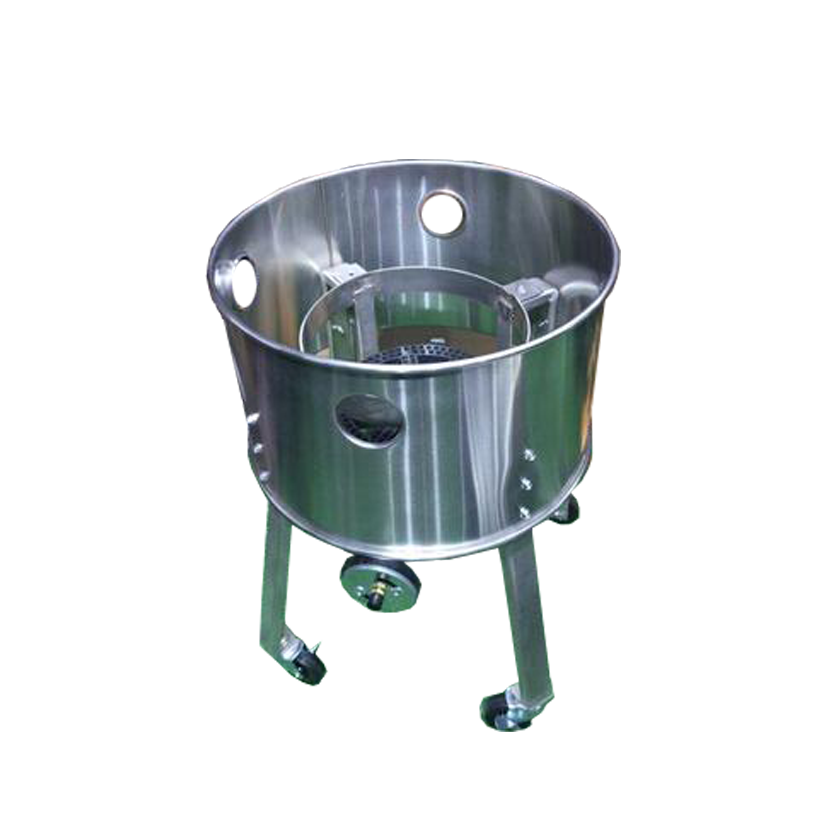 Stainless Steel High Pressure Single Burner Gas Stove With Stand & Wheels