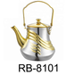 1.1L Classy Tea Kettle With Wavy Gold Design