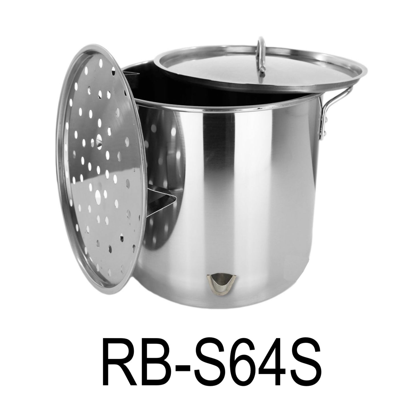 64 QT Tamales Stock Pot With Steamer & Divider