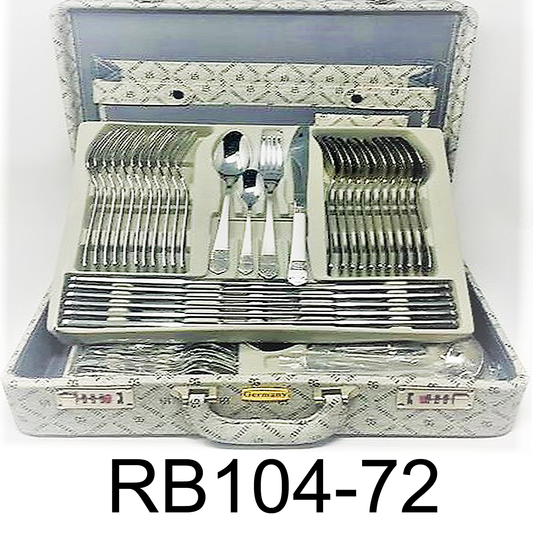 72 PC Stainless Steel Greek Design Cutlery Set