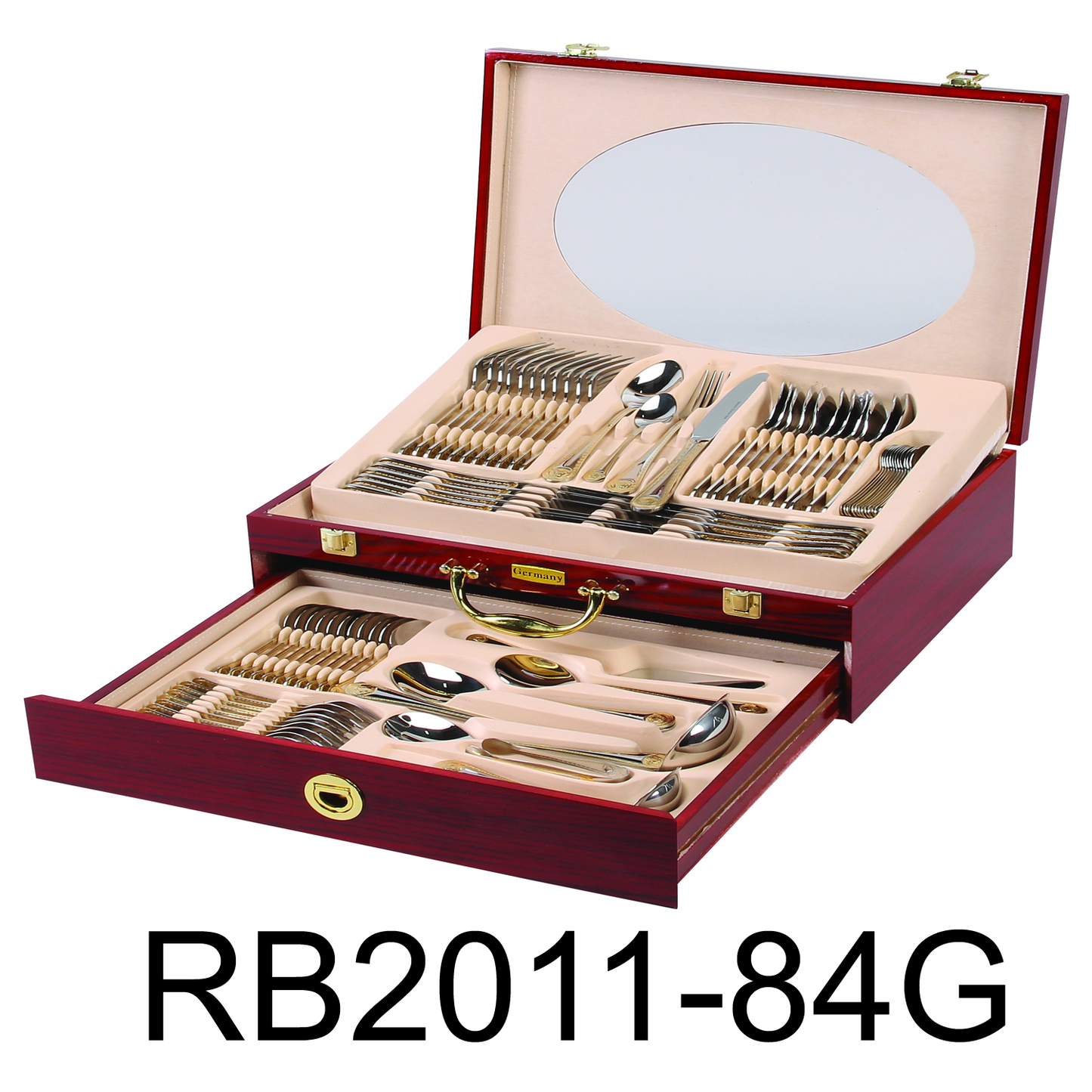 84 PC Gold Design Stainless Steel Cutlery Set