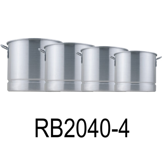 8 PC Tamales Aluminum Stock Pot Set With Steamer Rack