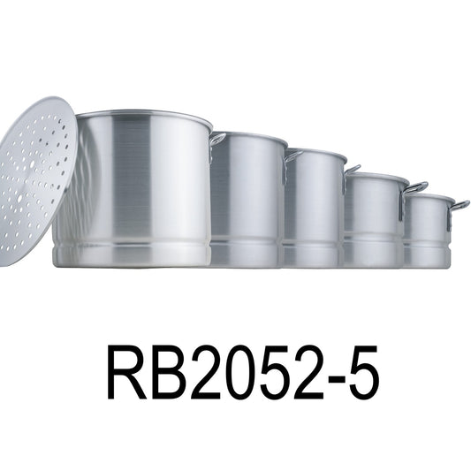 15 PC Tamales Aluminum Stock Pot With Steamer Rack
