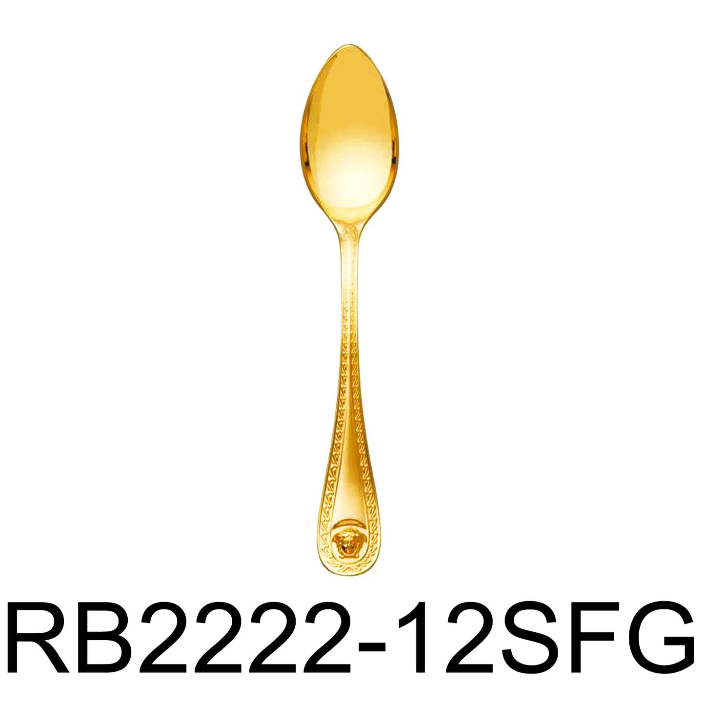 12 PC Medusa Design Dinner Spoon Set