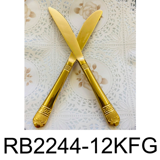 12 PC Royal Design Dinner Knife Set