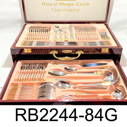 84 PC Silver Greek Cutlery Set